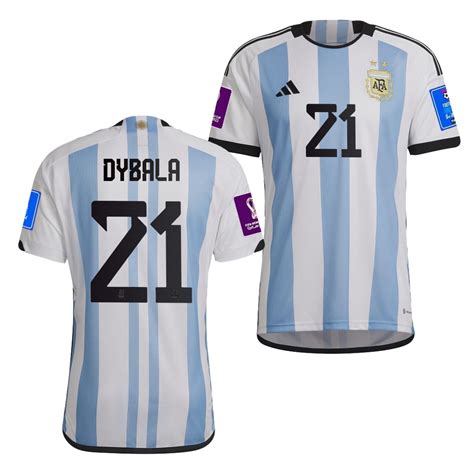 2022 World Cup Argentina Lionel Messi Jersey Home Replica