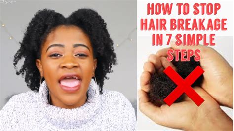 HOW TO STOP SEVERE HAIR BREAKAGE HOW TO FIX IT Naturally Unbothered YouTube