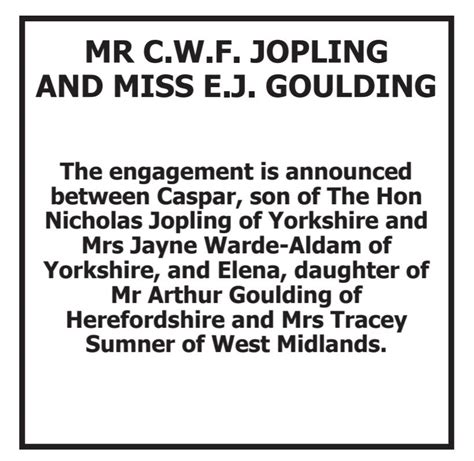 Ellie Gouldings Engagement To Caspar Jopling Announced In The Times Bt