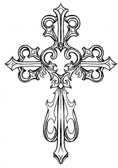 Cross Black And White Baptism Cross Clip Art Free Clipart Images 2
