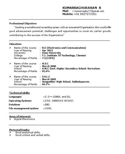 A curriculum vitae for any job application. Resume for Fresher Teacher Job Application | williamson-ga.us