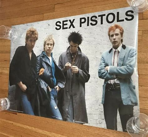 Rare Vintage 1986 Sex Pistols Poster 1185 Printed In England 235 X 35 Ebay