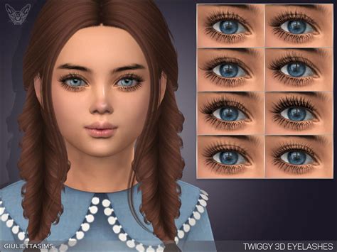 Twiggy 3d Eyelashes For Kids Sims 4 Sims 4 Cc Eyes Sims