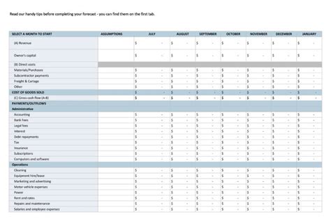 34 Simple Financial Projections Templates Excelword