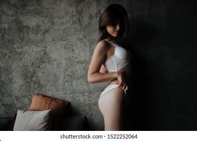 Sexy Girl Takes Off White Lingerie Stock Photo Shutterstock