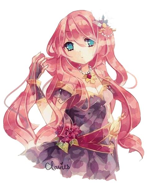 Anime Girl With Pink Hair By Cupcakes Renders On Deviantart
