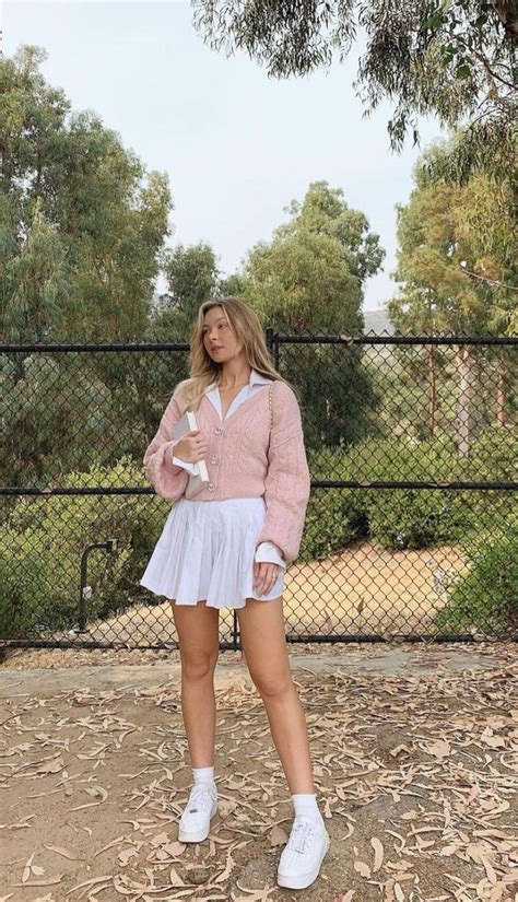 Minamarlena In 2021 Pink Tennis Skirt Outfit Cute Outfits Tennis Skirt Outfit