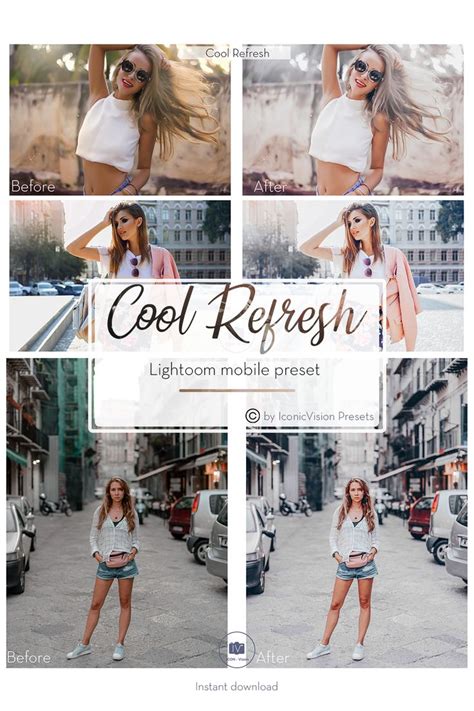 Lightroom Mobile Dng Presets Cool Refresh Bright Airy Etsy