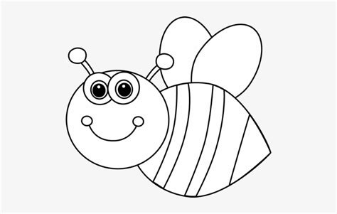 Black And White Cute Cartoon Bee Clip Art Cute Bee Clipart Black And