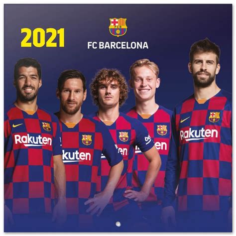 Calendario 2021 30x30 Fc Barcelona