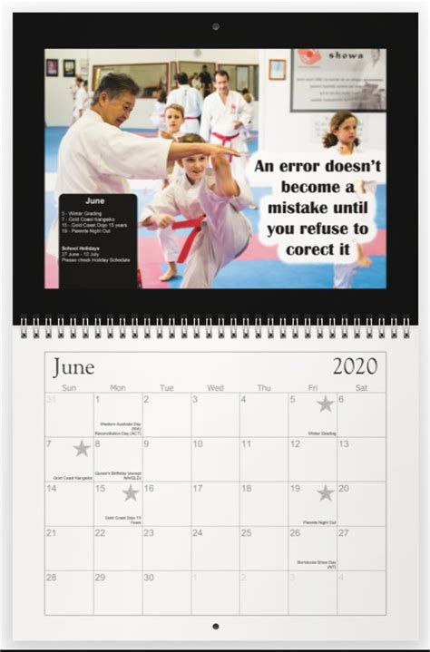 Te Ashi Do Karate Pepe Calendar Template 2021 Riset