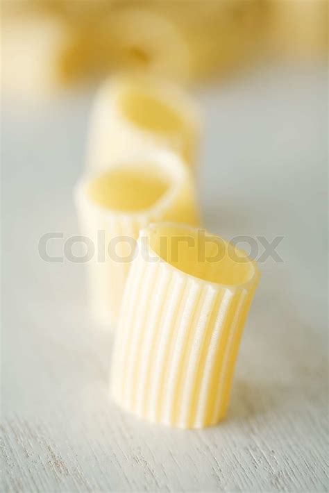 Raw Macaroni Stock Image Colourbox