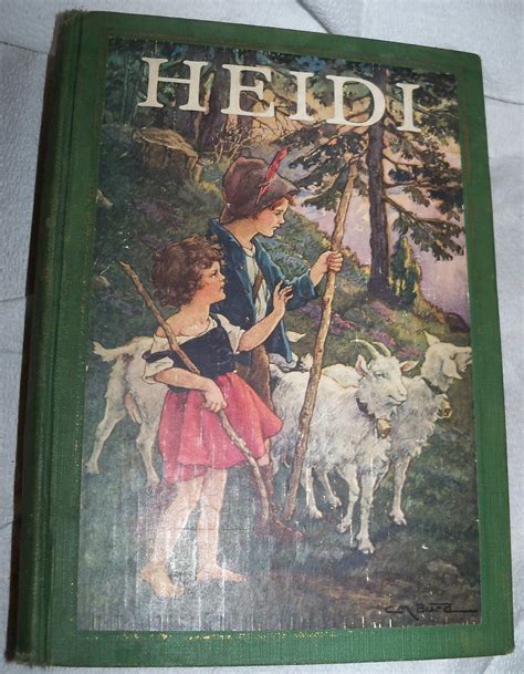 Vintage 1924 Heidi Johanna Spyri~clara Burd Illustrated Book