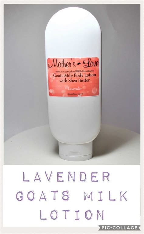 Lavender Goats Milk Body Lotion With Shea Butter Eczema Etsy