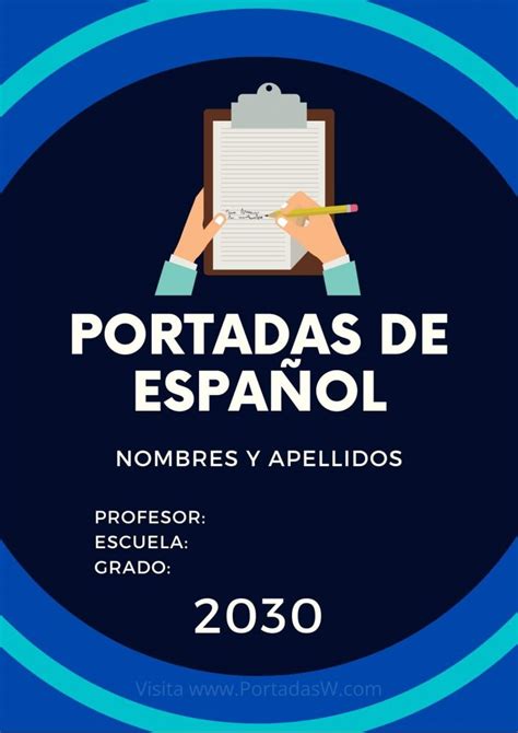 ᐅ 20 Mejores Portadas de Español ⇒ Portadas para WORD ️