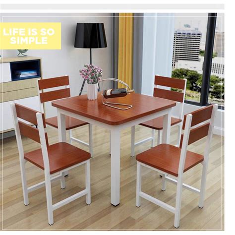 Meja makan merupakan salah satu furniture penting dalam desain maupun dekorasi ruang makan. Table + Chair, FULL SET, Square, 4 Seat, Small Table ...