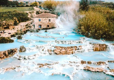 Terme Di Saturnia Thermal Hot Springs Manciano Grosseto Cascate Del