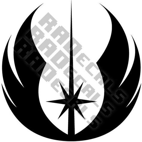 Star Wars Jedi Order Logo Vinyl Decal Sticker 4x4 By Radecals Vinyl