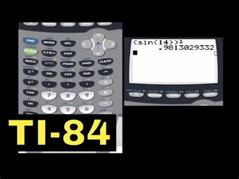 Mpeg and dv are also based on similar calculus. Finding the Sin, Cos, and Tan using the TI-84 Calculator ...