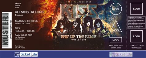 Kiss End Of The Road World Tour 2019 Tickets And Eintrittskarten