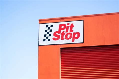 Pit Stop Auto Mechanics Store Stock Photo Image Of Black Maintenance