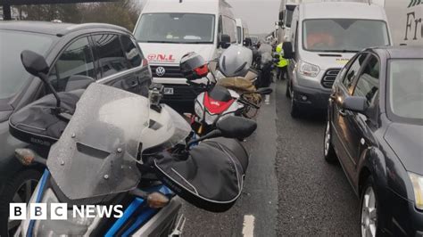 Motorcyclist Killed In M11 Crash In Essex Bbc News