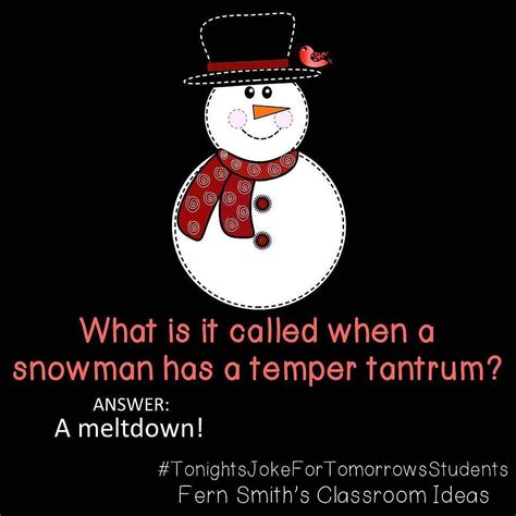 Tonights Joke For Tomorrows Students What Is It Called When A Snowman