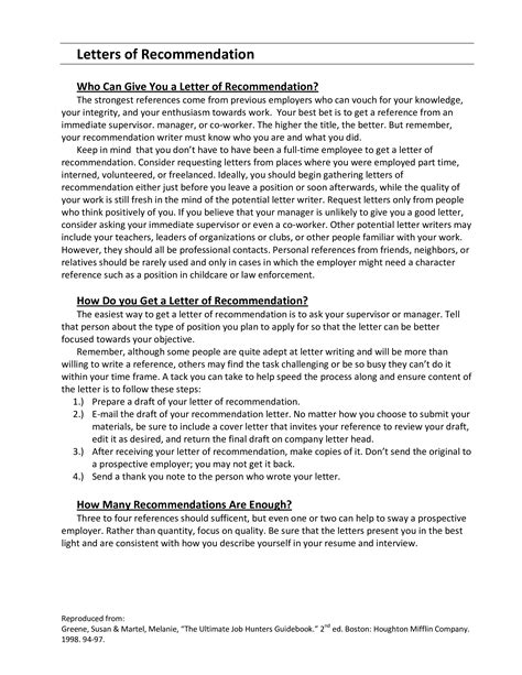Employee Recommendation Letter How To Write An Employee