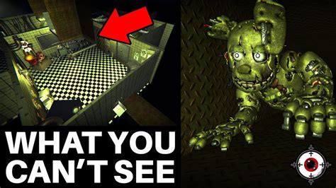 What FNAF The Glitched Attraction Hides Off Camera In The FNAF 3 Escape