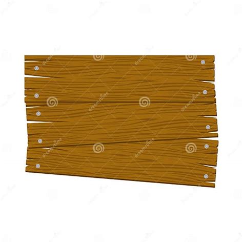 Brown Wood Sign Icon Image Stock Illustration Illustration Of