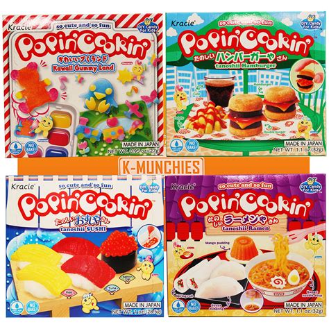 Buy K Munchies Kracie Popin Cookin Kits 4 Pack Assorted Japanese