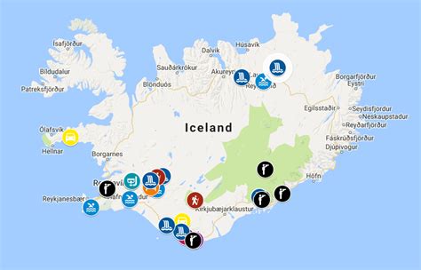 North Iceland Tourist Map Best Tourist Places In The World