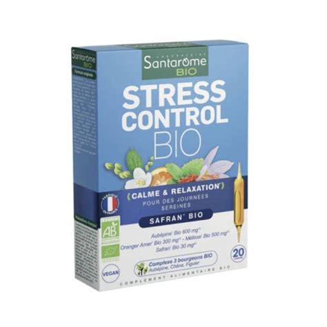 SANTAROME Stress Control Bio Ampoules Parapharmacie Pharmarket