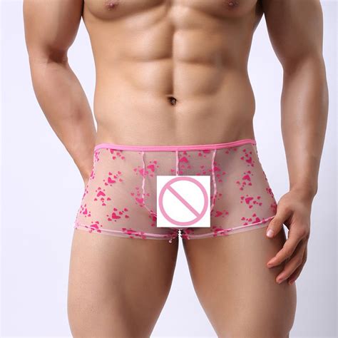 jual celana dalam pria boxer transparan howeray pink di lapak ucd1704 ucd1704