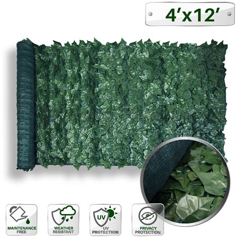 Patio Paradise 4 X 12 Faux Ivy Privacy Fence Screen With