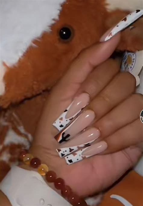 Country Acrylic Nails Country Nails Acrylic Nails Coffin Pink Cute