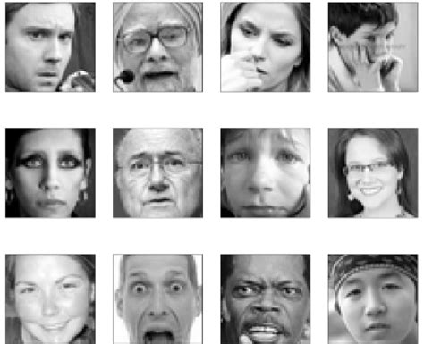 random images illustrate facial expressions from the fer2013 download scientific diagram