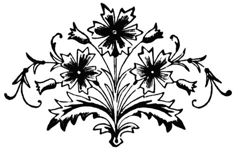 Floral Motif Clipart Etc