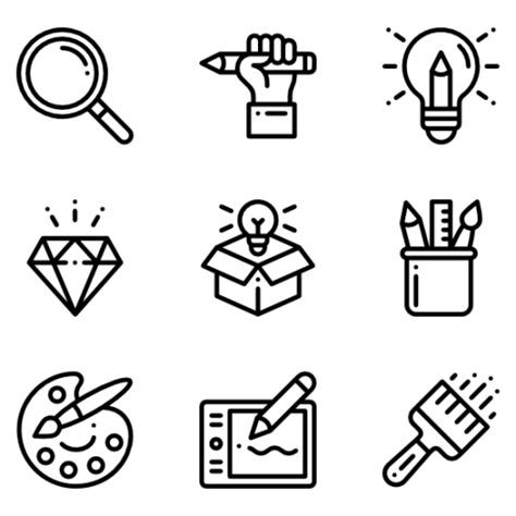 50 Graphic Design Icons Vector Free Download