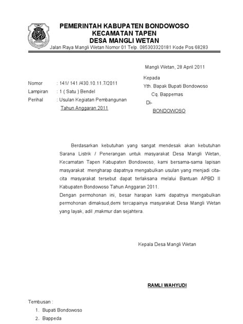 Surat permohonan sendiri dapat bersifat resmi atau pun tidak resmi. Contoh Surat Permohonan Perbaikan Lampu Jalan - Kumpulan ...