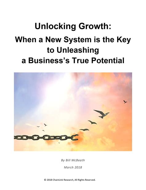 Unlocking Growth A New System Is Key Centium
