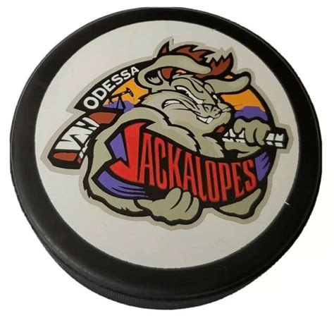 Odessa Jackalopes Chl Central Hockey League Vintage Official Game Puck