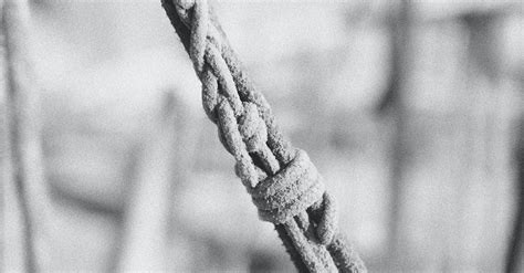 Grayscale Photography Of A Rope · Free Stock Photo