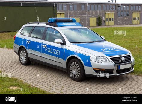 German Police Patrol Car Stock Photo Alamy
