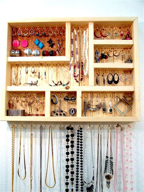 Jewelry Organizer Small Do It Yourself By Barbwireandbarnwood 5200