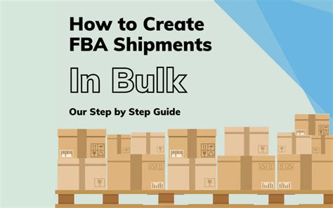 How To Create Fba Shipments In Bulk Envision Horizons