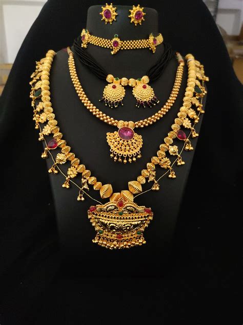 maharashtrian jewellery combo set thushi saaj mangalsutra bridal jewelry sets brides bridal