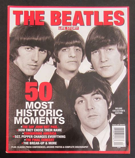 The Beatles Life Story Magazine 2012 50 Historic Moment