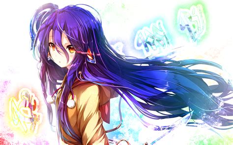 Purple Wallpaper Anime Anime Girls Purple Hair Gamer