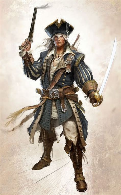 Arte Pirata Fantasy Artwork Ideias Para Personagens Gambaran